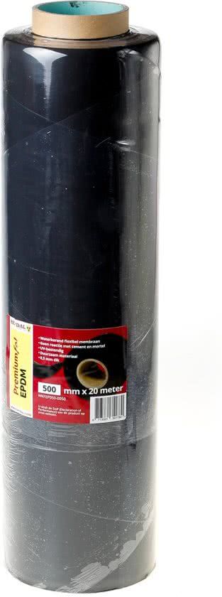 EPDM Folie - 0.5mm x 0.5m x 20m - Zwart