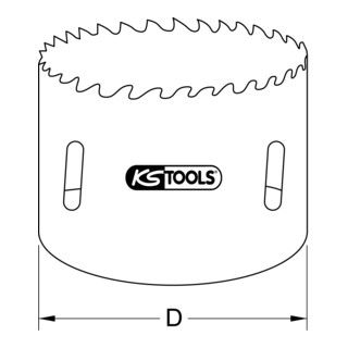 KS Tools HSS Bi-Metaal Gatzaag - Ø 17mm - 1 Stuk