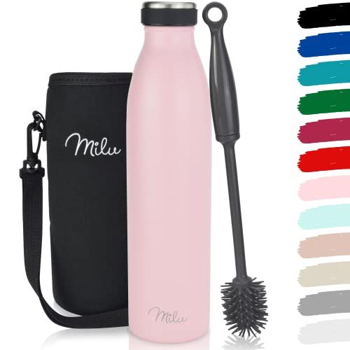 MILU Roestvrij Staal Vacuüm Geïsoleerde Waterfles - 500ml, Roze