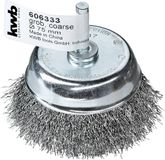 KWB - Komborstel op stift - Ø 75 mm - Grof - Gegolfd staaldraad - 606333