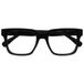 OPULIZE ERA Blauwlichtfilter Leesbril Dames/Heren - Ontspiegeld - UV400 - groot rechthoekig montuur - computerbril gaming - Zwart - +3.00