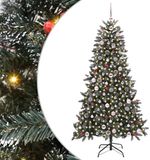 vidaXL Sapin de Noël artificiel Vert 180 cm PVC et Plastique et Acier