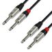 Adam Hall 4 Star Series Rean Instrumentkabel 2 x 6,3 mm monojack naar 2 x 6,3 mm monojack 0,9 m