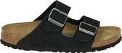 Birkenstock ARIZONA SOFT FOOTBED NUBUK - Dames slippers - Zwart - Maat 40