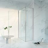 FortiFura Galeria Douchecabine - 60x100x200 cm - Veiligheidsglas - Antikalk - Hoogglans chroom