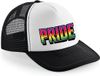 Bellatio Decorations Gay Pride cap/pet voor volwassenen - zwart - pride - regenboog - LHBTI - unisex