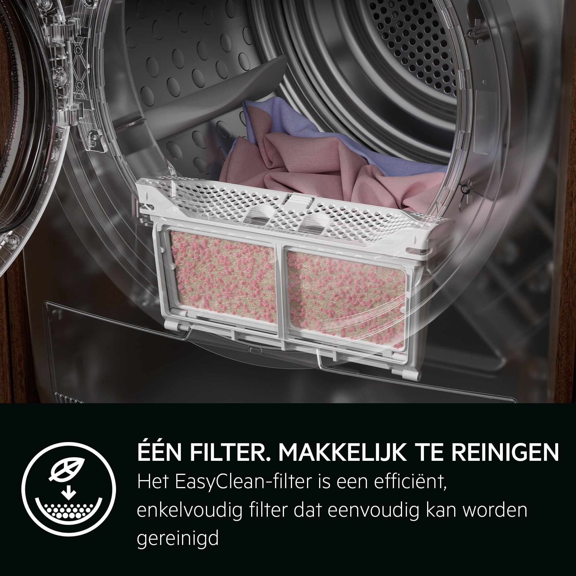 AEG Series 8000 TR85ESSEN wasdroger Vrijstaand Voorlader 8 kg Wit