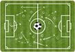 vidaXL Kindervloerkleed voetbalveld wasbaar 160x230 cm groen