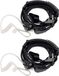 Retevis K001 Kehlkopfmikrofon, PTT-Headset mit 2 Anschlüssen, kompatibel mit Walkie-Talkies RT24, RT27, RT22, RT21, RT81, RT28, RT1, Baofeng BF-88E, BF-888S, Kenwood (2 Stück)