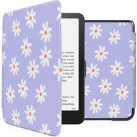 imoshion Design Slim Hard Case Bookcase voor de Amazon Kindle Paperwhite (2024) / Paperwhite Signature Edition (2024) / Colorsoft (2024) / Colorsoft Signature Edition (2024) - Flowers Distance
