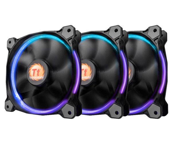Thermaltake Riing 14 (3 Fan Pack) - Zwart
