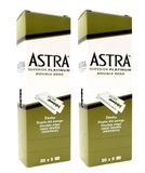 Razor Blades Club Astra Platinum Dubbelzijdige Scheermesjes voor Mannen (Double Edge), 200 Stuks
