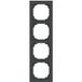 Busch-Jaeger ABB Busch-Jaeger afdekraam 4-voudig - Art Linear zwart mat
