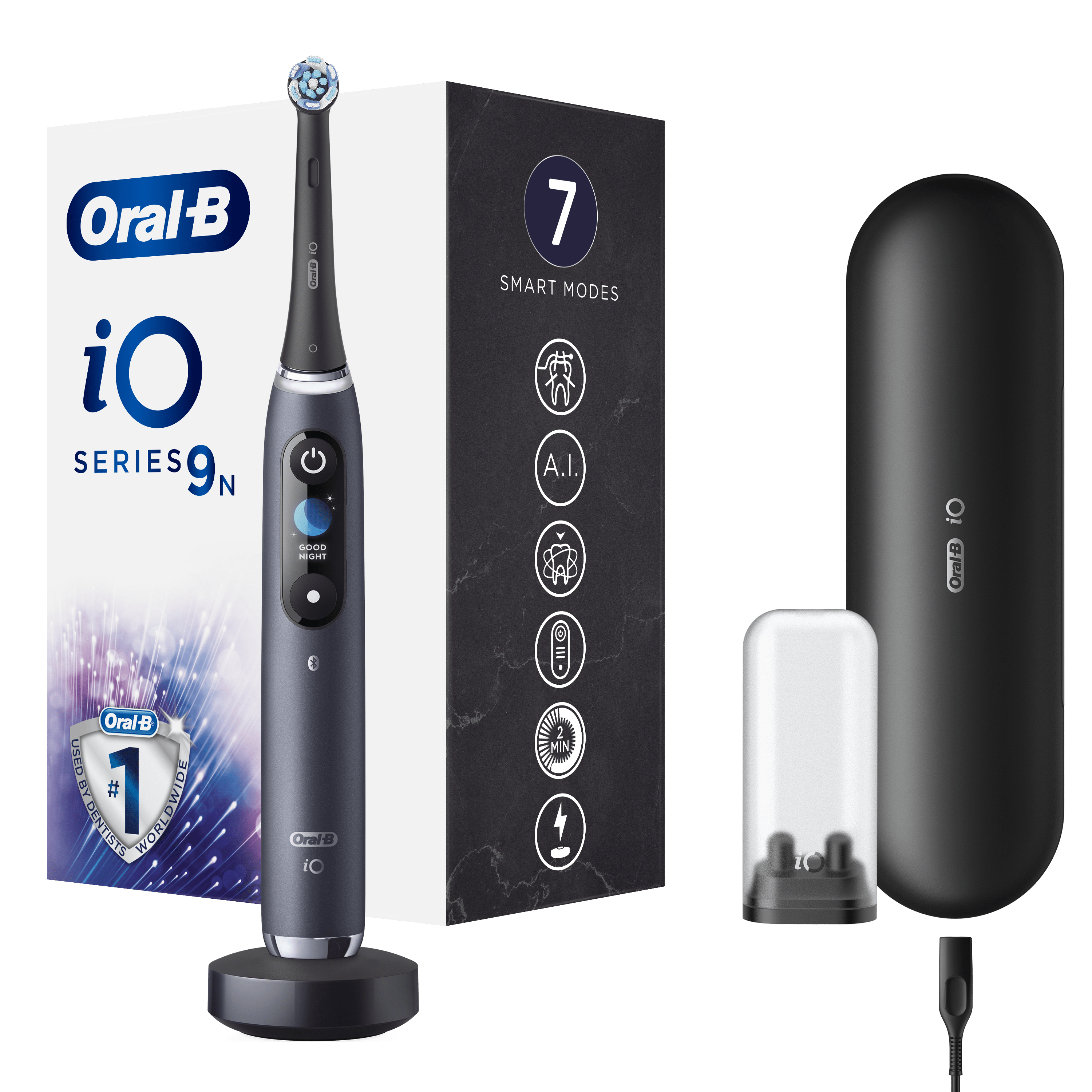 Oral-B iO - 9n - Elektrische Tandenborstel Zwart Powered By Braun