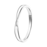 Lucardi Dames Ring twist - Ring - Echt Zilver - Zilverkleurig