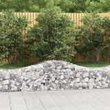 Maison Exclusive - Geknoopte gaasbakken, 13 stuks, 200x50x40/60 cm, verzinkt staal