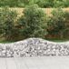 Maison Exclusive - Geknoopte gaasbakken, 13 stuks, 200x50x40/60 cm, verzinkt staal