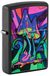 Zippo Stormaansteker, Psychadelic Mushrooms Galaxy - Counter Culture, matzwart, blacklight, navulbaar, herbruikbaar, windbestendig design, cadeaudoos, gemaakt in de VS