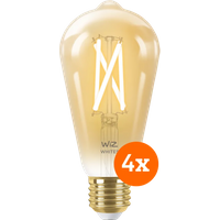 WiZ Smart Filament Edison Lamp 4-pack - E27