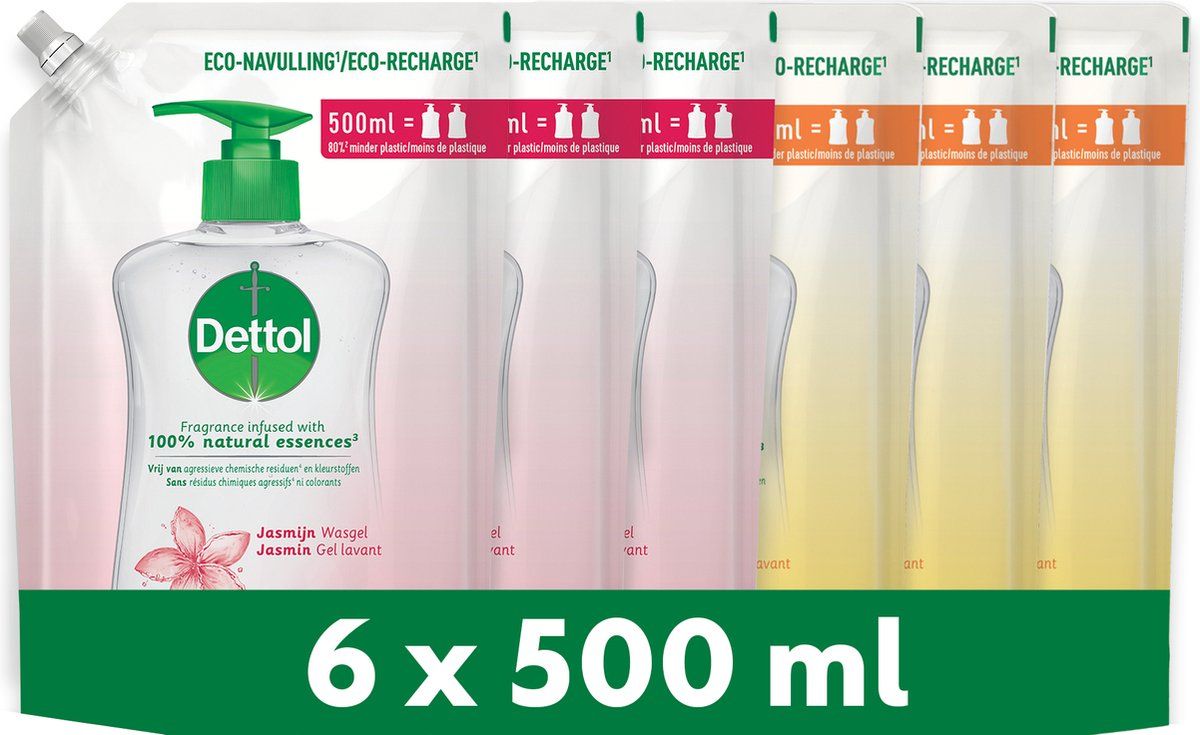 Dettol Handzeep Navulling - Antibacterieel - Jasmijn & Citrus - Voordeelverpakking - 3L
