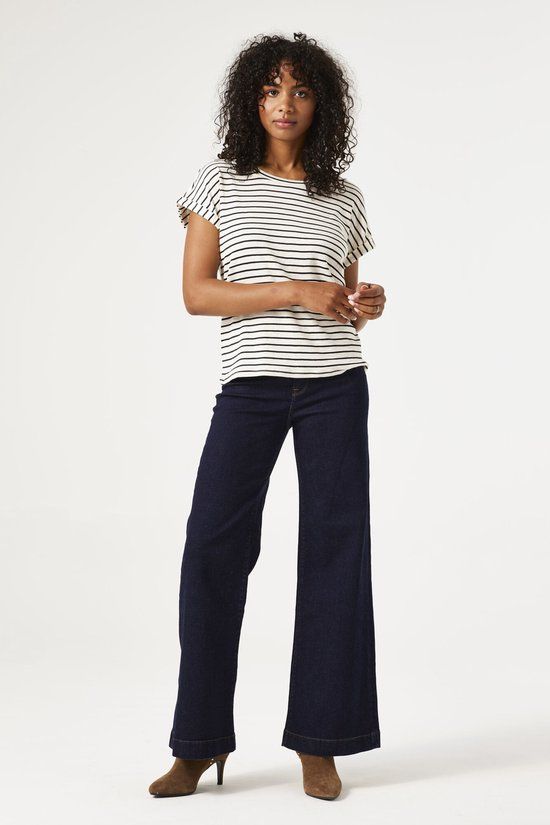 Garcia Celia Wide Dames Wide Fit Jeans Blauw
