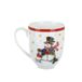 KASANOVA Tazza mug natalizia Pupazzo di Neve 440 ml porcellana