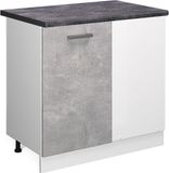 Vicco R-Line Hoekkast – 86 cm, WB Antraciet Beton
