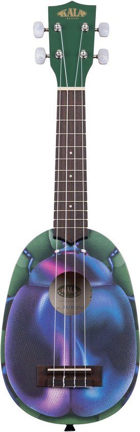 Kala KA KA NV BTLE Sopraan Ukelele - Beetle - Paars/Groen - Met Gigbag