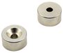 Magneet Expert® 20mm dia x 10mm dik x 5.2mm c/spoelbak Samarium Kobalt Magneet - 7.1kg Trek (Zuid) (Pack van 20)
