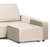 Martina Home Diamond chaise longue, gewatteerd, 240 cm, beige, universeel