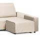 Martina Home Diamond chaise longue, gewatteerd, 240 cm, beige, universeel