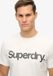 Superdry T-shirt met Core-logo Heren L Katoen Wit