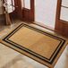 Sans marque Paillasson en coco pour intérieur et extérieur abrité, tapis anti-salissure antidérapant, naturel, tapis en coco, cadre extérieur, résistant aux intempéries, pour couloir, terrasse, entrée, 40 x 60 cm