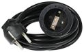 as - Schwabe 850512 verlengkabel 5 m met aarde, PVC, zwart, 220V, 16A