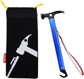 Merkloos / Sans marque Famanu Hammer Mallet with Peg Remover - Heavy Duty Aluminum Stake Puller for Camping and Hiking (Blue)
