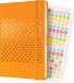 Sigel Jolie Impress - agenda 2023 - weekagenda - A5 - 4-talig - mango orange - hardcover