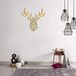 Homemania Wanddecoratie, staal, goud, 51 x 0,15 x 51 cm
