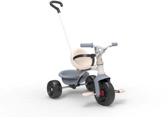 Smoby Be Fun Blauw Driewieler - Vanaf 15 Maanden - Met Duwstang