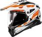 LS2 MX702 Pioneer II Namib Adventure Helm - Wit/Oranje - Maat XXXL