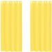 vidaXL Rideaux voile avec œillets 2 pièces jaune