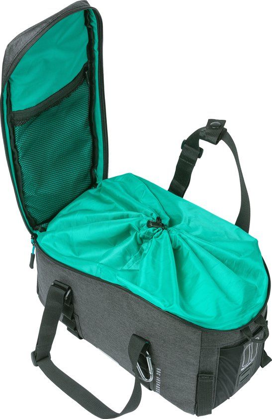 Basil Discovery 365D Bagagedragertas M - 9 Liter - Zwart - Waterdicht - Elektrische Fiets - 36x16.5x20 cm