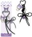 Sanrio Charm Porte-clés Hello Kitty Kuromi Noir Violet