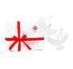G&G Style Vriendschap duiven - hars kerst ornament set van twee duiven