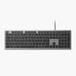 Kensington KB515 EQ bekabeld toetsenbord, USB-C/USB-A plug-and-play, stil toetsenbord in standaardformaat, QWERTY IT-lay-out, copilot AI-knop, compatibel met Windows Mac PC, laptop, grijs