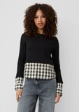 QS s.Oliver QS T-Shirt Dames Zwart XL