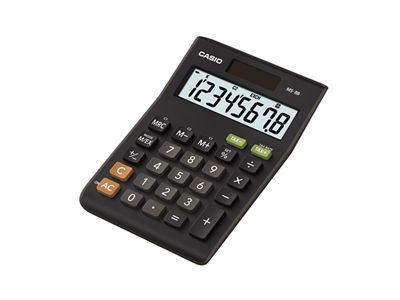 Casio MS-8B - Bureaurekenmachine - Zwart