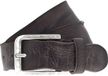 Vanzetti Leren Riem Denim Love 40mm Full Leather Belt W90 Dark Brown Bruine