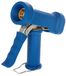 Kerbl reinigingspistool, sproeikop, blauw, messing, Rvs, 14,5x5,7x16,3 cm, 25 l/min, max. 24 bar, 50 °C, ½" aansluiting, met traploos regelbare waterstraal