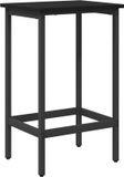 vidaXL Barkruk Zwart eiken 40 x 32 x 74 cm Bewerkt hout