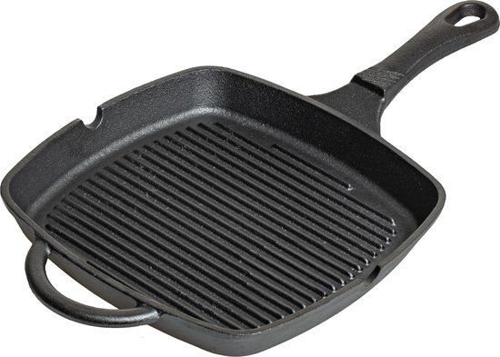 Blackwell Grillpan - Gietijzer - 23x23cm - Zwart